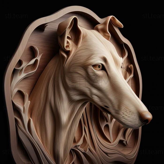 3D model Greyhound dog (STL)